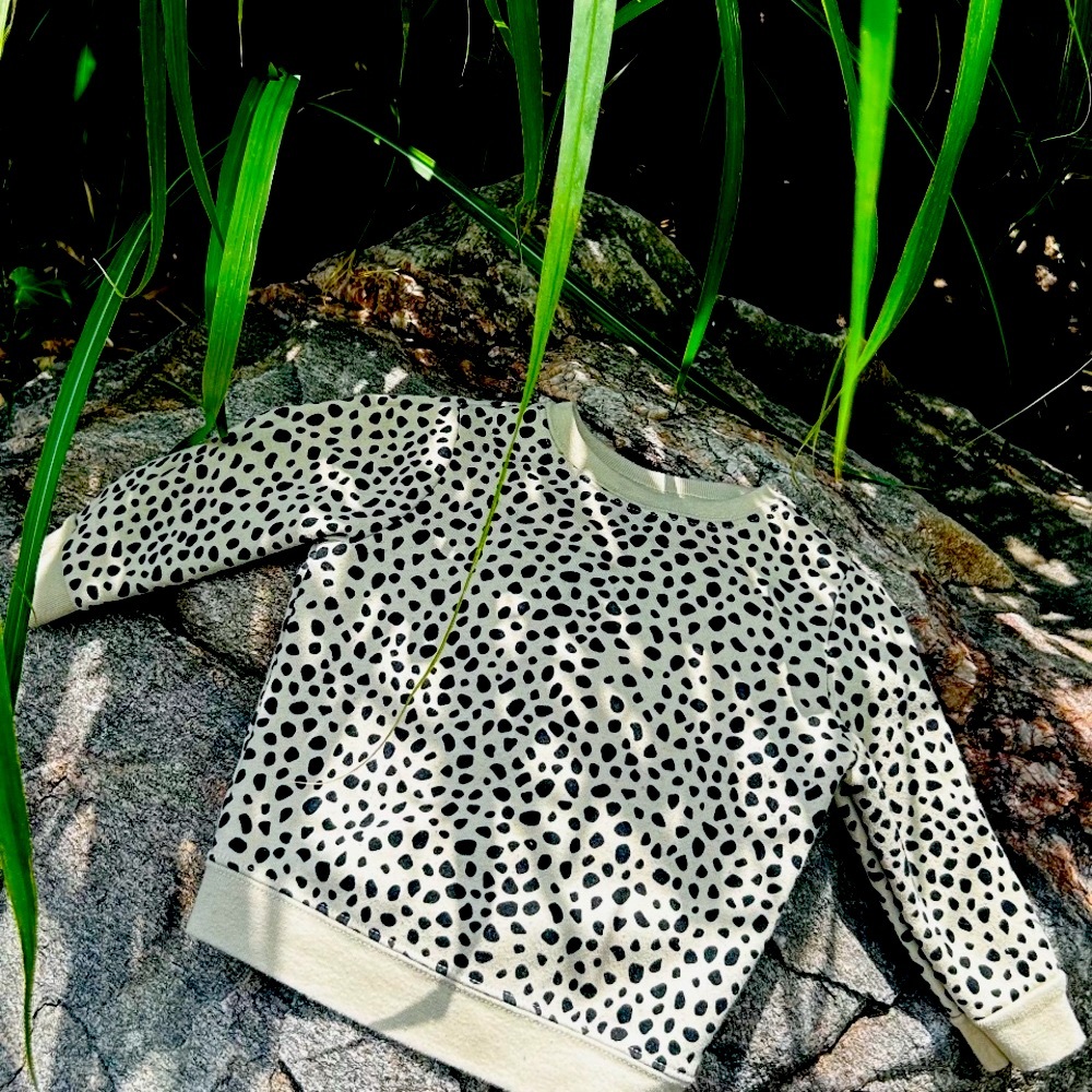 Black and Tan Lepoard Print Sweatshirt